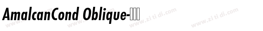 AmalcanCond Oblique字体转换